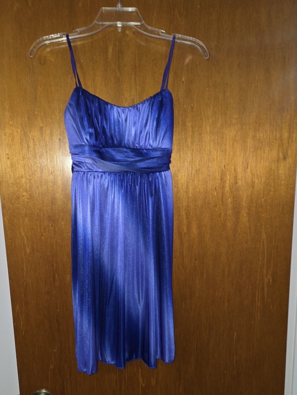 Ruby Rox Royal Blue Spaghetti Strap Midi Dress
